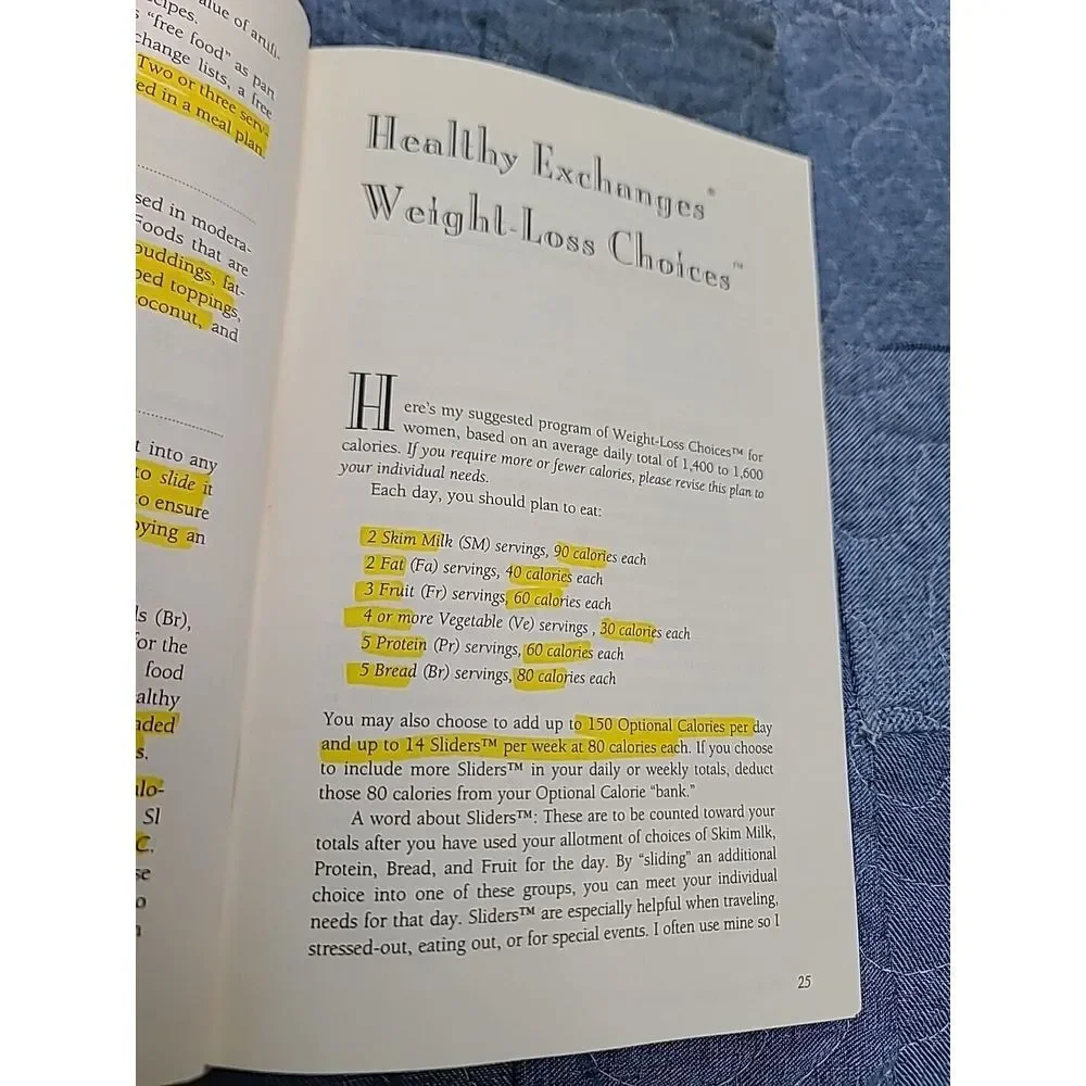 Healthy Exchanges Cookbook by Joanna Lund 1994 Recipes Food‎ Diet Meal Planning